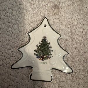 Cuthbertson Christmas Tree Shaped Ornament 1983